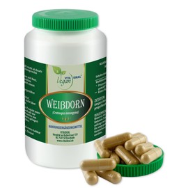 VITA IDEAL Vegan Hawthorn Berries 120 Capsules Crataegus Monogyna Hawthorn Daily Serving 1000 mg White Buckthorn Pure Powder Natural, Vegetable and No Additives