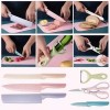Didier Market Juego De 6 Cuchillos Cocina Color Pastel Acero