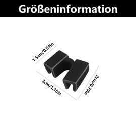 Pack of 8 Chopsticks Aid Adults, Chopsticks Helper, Chopsticks for Beginners, Chopsticks Eating Aid for Adults and Children for Learning and Training (Black)