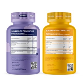 PACK MIGOMITA RELAX + FLUKIDS | Sin gluten ni melatonina | Pack de gomitas para el día con vitaminas y noche con minerales para conciliar el sueño | Suplemento alimenticio: Magnesio, Pasiflora, Vitamina C, Zinc, Betaglucano | Pack de 2