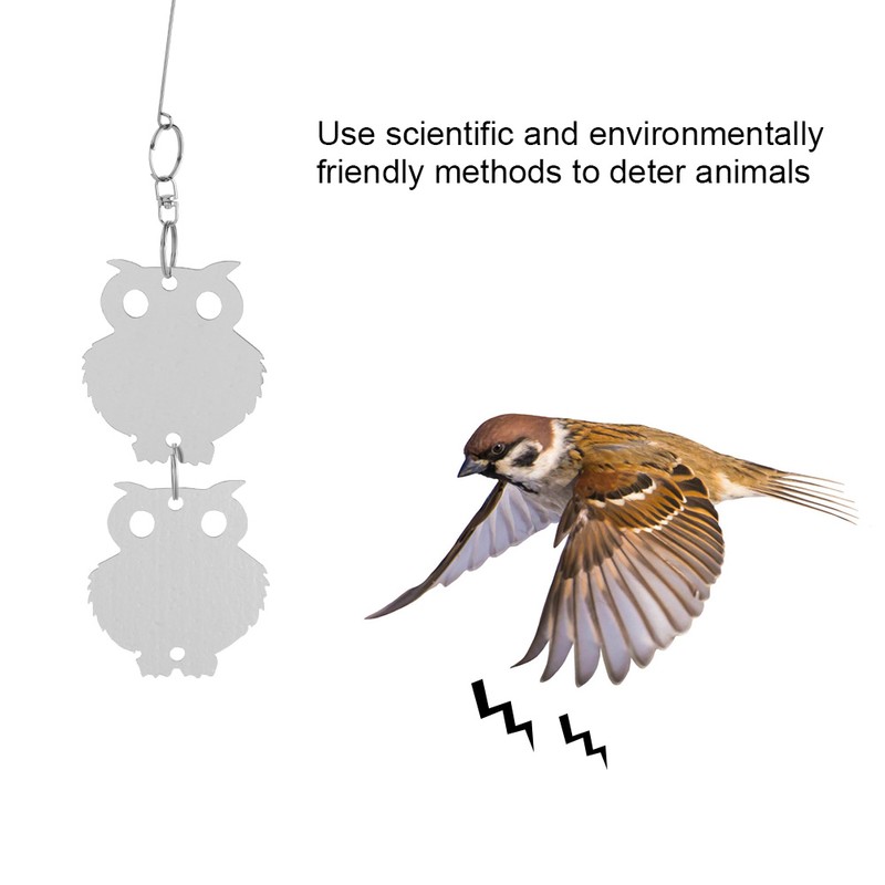 Outdoor Garden Hanging Reflective Deterrent Owl Bird Repellent Garden Supplies