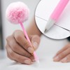 MEISH 6Pcs Pompom Pen Cute Fluffy Pen Plastic Ballpoint Pen