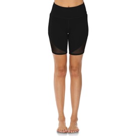 JOYSPELS Kurze Sporthose Damen, Radlerhose Damen Kurz Laufhose Leggings Sport Biker Running Yoga Fitness Shorts Schwarz M