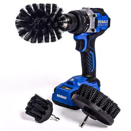 Diamond Shine 3-Pack Firm Drill Brush Attachment - Turns Drill Into Electric Scrubber - Brick, Fences, Cement, Decks, Metal, Grills