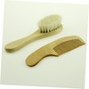 SAFIGLE 2PCS Wooden Comb and Brush Set for Adults Soft