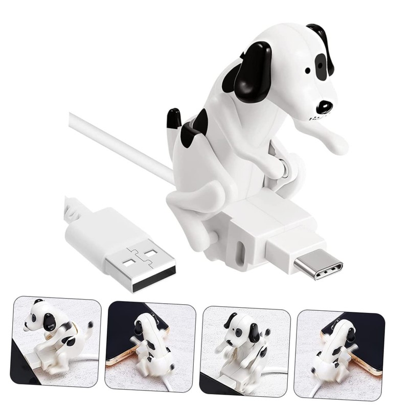HOMSFOU 4pcs Creative Puppy Charging Cable Portable Dog Phone Watch