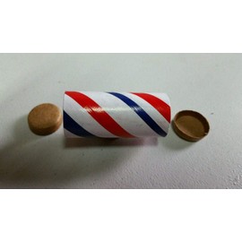 25 1/4 Stick Fireworks Pyro Tubes and End Plugs Red/White/Blue 1" x 2-1/2" x 3/32"