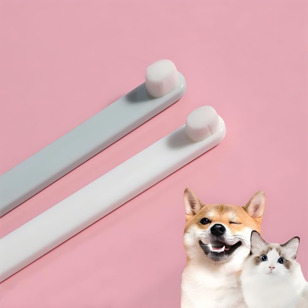 LINGXIYA Pet Dog Toothbrush, Extra Soft Dog & Cat Toothbrushes