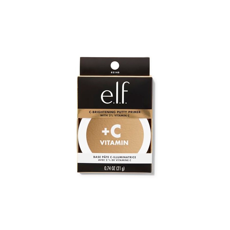 e.l.f Cosmetics C-Bright Putty Primer, Makeup Primer For Brightening &