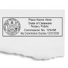 MaxLight Premium Pre-Inked Notary Stamp - 7/8 x 2-1/4, State