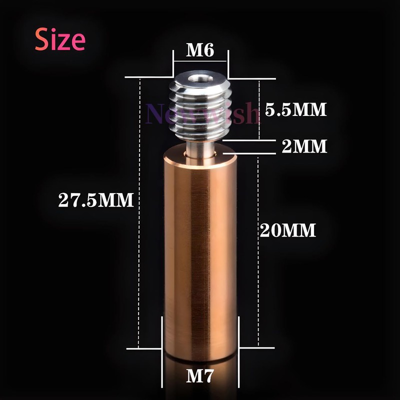 Newwish Ender 3 CR-10 Bi-Metal Heatbreak,Ender 3 V2 All Metal