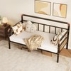 GarveeHome Metal Daybed Frame Twin Size,Heavy Duty Metal Twin Bed