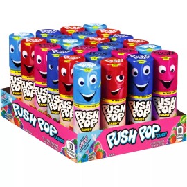 Push Pop Candy Assortment Variety Pack 24 Ct