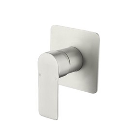 Shower Valves Wall Mount Shower Faucet Rough-In Valve Bathroom Trim Kit Single Handle Tub Shower Valve Mixer Brushed Nickel