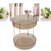Makeup Organizer Rack 2 Tier 360 Deg Rotation Space Saving