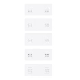 YASONIC 5 Pack Transparent Adhesive Stickers for Corner Shower Caddy