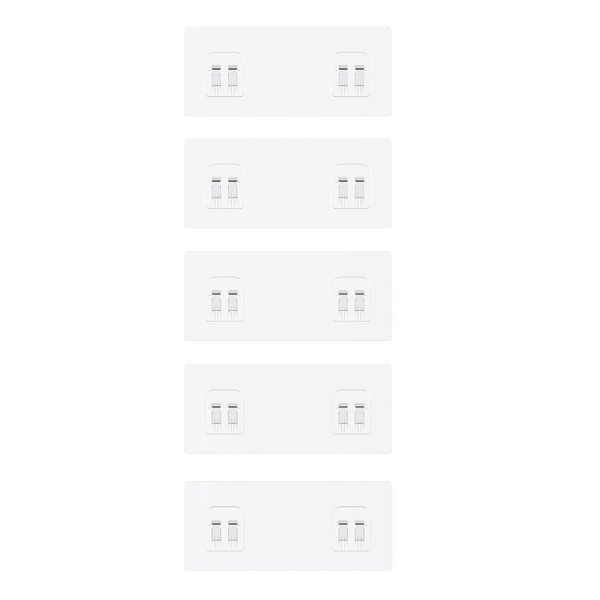 YASONIC 5 Pack Transparent Adhesive Stickers for Corner Shower Caddy