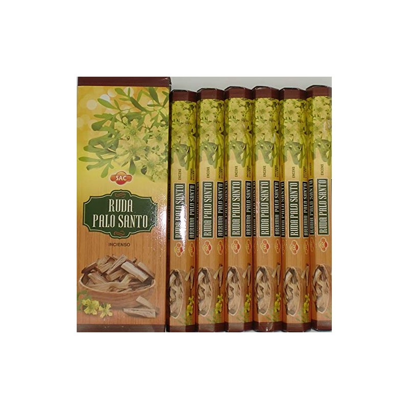 SAC Ruda Palo Santo Incense Sticks 6 Packs x 20