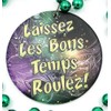 Laissez Les Bons Temps Roulez Medallion Mardi Gras Bead Necklace
