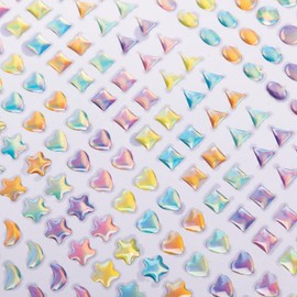 Baker Ross Pastel Crystal Stick On Stones - Pack of 560, Kids Spring Gem Craft Supplies (FC353)