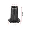 sourcing map M3 Rivet Nuts Carbon Steel Zinc-Plated Knurled Flat