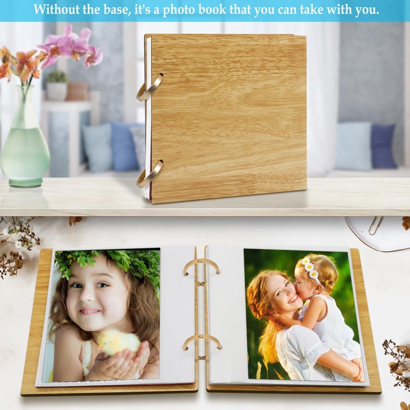 SEEHAN 5x7 Photo Frame Flip Photo Album 5x7 Pictures Desktop