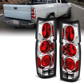 AmeriLite Chrome Replacement Brake Tail Lights Set For Hardbody D21 - Passenger and Driver Side