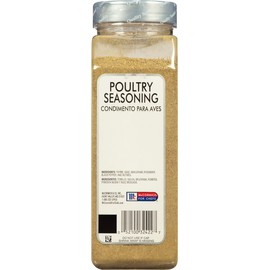 McCormick Culinary Poultry Seasoning, 12 oz - One 12 Ounce Container of Poultry Seasoning Spice with No MSG for Chicken Turkey, Stuffing and Casserole Recipes