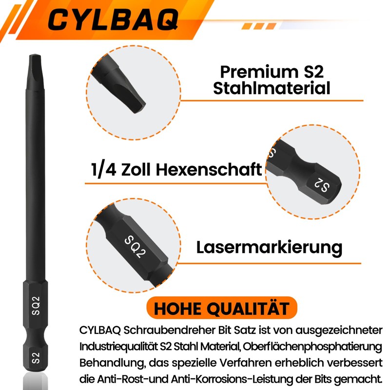 Set of 10 Triangle Screwdriver Bit, 89 mm Special Screwdriver