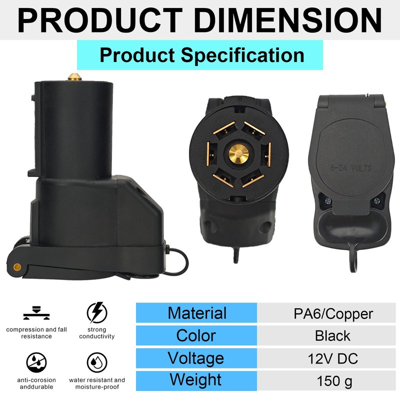 Multi Tow Trailer Adapter 7 Pin to 4 Pin Trailer