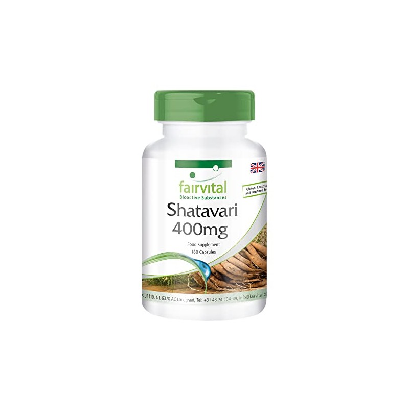 Shatavari 400mg - Vegan - HIGH Dosage - 180 Capsules