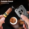 Jet Torch Lighter, Butane Refillable Lighter with Punch, Candle Long