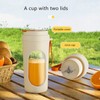 Portable Personal Electric USB Juicer，450ML Mini Blender Portable Blender For