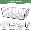 6 Pcs Undershelf Storage Basket Under Shelf Wire Basket Household