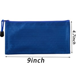 SOUJOY 36PCS Zipper Pencil Pouches, 9'' x 4.7'' PVC Zip File Bags, Waterproof Pen Case for Bills, Cosmetics, Masks, Travel Storage