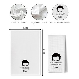 Advivio 2 Pack Fold in The Cheese - Funny Kitchen Dish Cloth Flour Sack Tea Towel, Friends TV Show Merchandise Gift, Birthday Housewarming Gifts for SC Fans