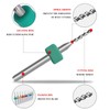 BLMHTWO 20 Pieces Hand Drill, 0.3mm-1.2mm Micro Drill Bit Set