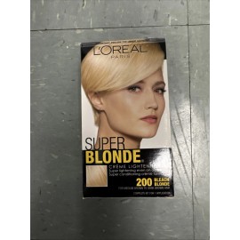 L'Oreal Paris Super Blonde Creme Lightening Kit 200 BLEACH BLONDE Hair Color