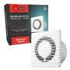 MKK-PLANET Bathroom Fan Diameter 100 mm White with Timer /