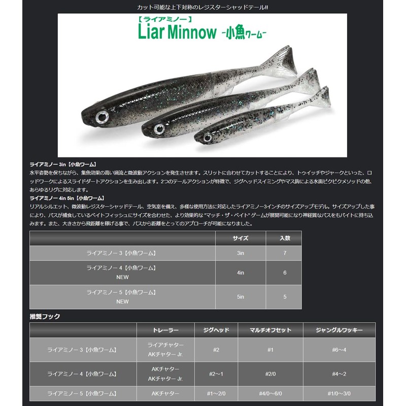 Issei Issey Worm Lyaminow 4 Inch [Small Fish Worm] #57