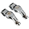 XFMT 1 1/4" 32mm Chrome Short Angled Adjustable Highway Foot