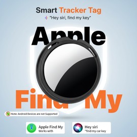 4 Pack Tracker Tags Item Finder for Apple Find My MFi Certified iOS Only