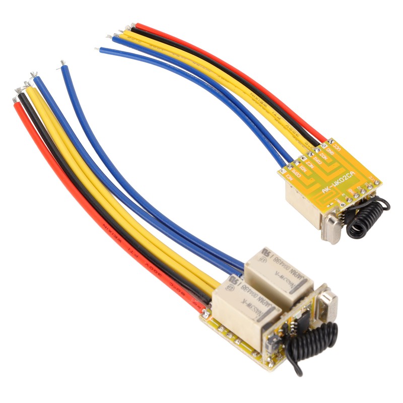 Mini RF 2CH Relay Switch 433MHz DC3.7‑12V Wireless Relay Transmitter