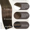 Honsoo- Material y estilo: 100% cabello humano real. Las extensiones