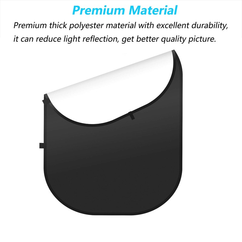 YUOCU 3.3x5ft/1x1.5m Chromakey Backdrop, 2-in-1 Blue Screen and Grey Screen,