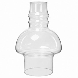 SYOENK 3 Inch by 7 1/4 Inch Oil Lamp Chimney Clear Glass Hooded Chimney Hurricane Chimney Lamp Globe Replacement for Oil and Kerosene Lamps 4 3/4-Inch Bulge