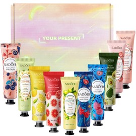 Hand Cream, Hand Cream Gift Sets, Enriched with Shea Butter, Deeply Hydrating & Nourishing Non-Greasy Natural Aloe And Vitamin E For Women Perfect Gifts 10 x 30g