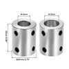 sourcing map 10mm to 12mm Bore Fixed Coupling Bolt L25XD20