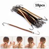 BinaryABC Ponytail Hooks Holder Bungee Bands,18Pcs