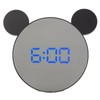 Mirror Alarm Clock 2 Level Brightness Adjustment Ear Design LED